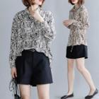 Printed Shirt / High-waist Shorts