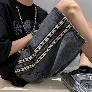 Weave Denim Shorts