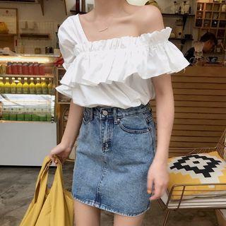 Asymmetric Ruffle Top