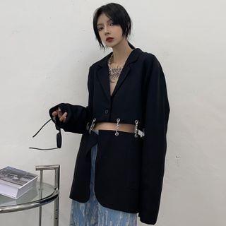 Chained Cutout Blazer