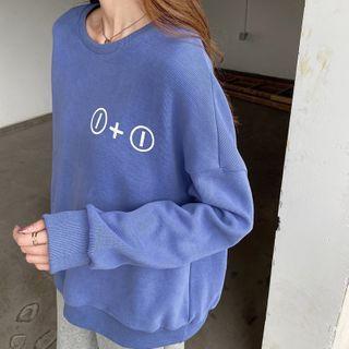 Printed Sweatshirt / Harem Sweatpants / Set