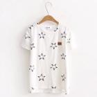 Star Patterned Short Sleeve T-shirt