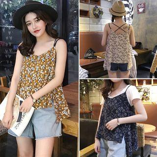 Floral Print Strap Top