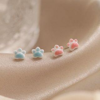 Ceramic Cat Paw Earring