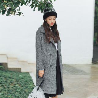 Oversize Woolen Coat As Shown In Figure - One Size