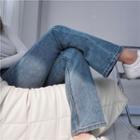 Mid-waist Boot-cut Jeans
