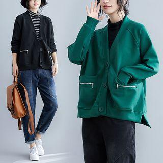 Button-up Pocketed Jacket
