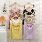 Loose-fit Sleeveless Chiffon Top In 8 Colors