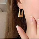 U Shape Alloy Dangle Earring 1 Pair - Eh0941 - Earrings - Gold - One Size