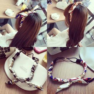 Printed Bow Headband