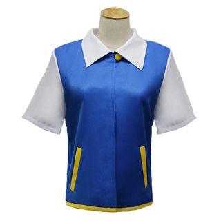 Pok Mon Ash Ketchum Cosplay Gloves / Jacket / Cap / Pok  Ball
