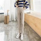 High-waist Plain Skinny Dress Pants