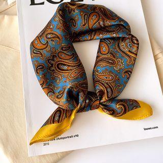 Print Scarf Trim - Yellow - One Size