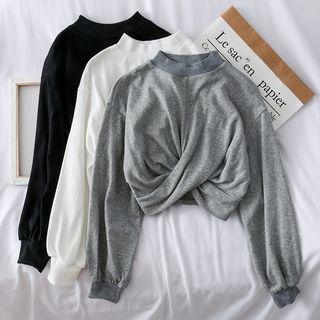 Knotted Crop Sweatshirt