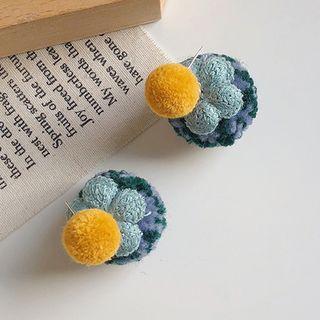 Bobble Through & Through Earring Blue - One Size