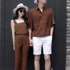 Couple Matching Shirt / Shorts / Wide-strap Top / Pants
