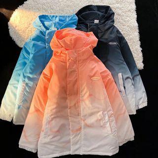 Tie Dye Padded Hooded Jacket