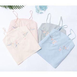 Spaghetti Strap Chinese Style Top