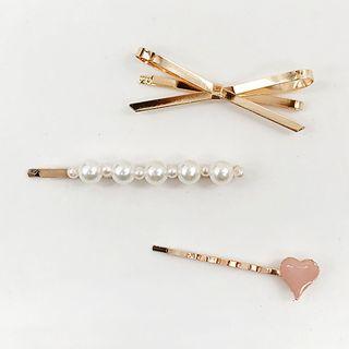 Faux Pearl / Heart / Bow Hair Pin (various Designs)