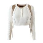 Drawstring Cut-out Sweater
