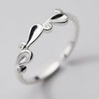 Drop Sterling Silver Open Ring S925 Silver - Ring - Silver - One Size