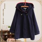 Two-button Hooded Coat