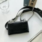 Croc-grain Belt Fanny Bag Black - One Size