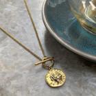 Gold-plated Coin Pendant Necklace As Shown In Figure - One