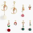 Non-matching Alloy Christmas Dangle Earring (various Designs)