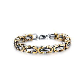Personality Domineering Phnom Penh Geometric 316l Stainless Steel Bracelet Silver - One Size