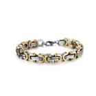 Personality Domineering Phnom Penh Geometric 316l Stainless Steel Bracelet Silver - One Size