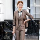 Single Button Blazer / Dress Pants / Pencil Skirt / Vest / Shirt / Set