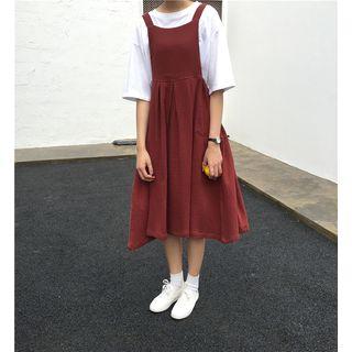 Strappy Midi A-line Dress