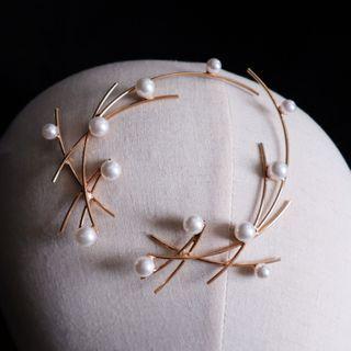 Wedding Faux Pearl Headband / Hair Comb / Hair Pin / Set
