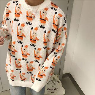 Couple Matching Santa Claus Patterned Sweater