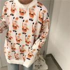Couple Matching Santa Claus Patterned Sweater