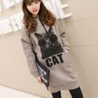 Hooded Printed Pullover Dress