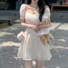 Puff-sleeve Corset Dress (various Designs)