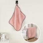 Set Of 3: Coral Fleece Dish Cloth 3 Pcs - Three Colors - One Size