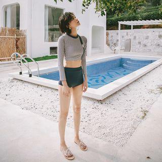 Swim Set: Patterned Top + Bottom