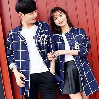 Couple Check Loose-fit Jacket
