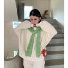 Plain Sweatshirt / Knit Cape