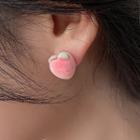 Peach Flocking Earring