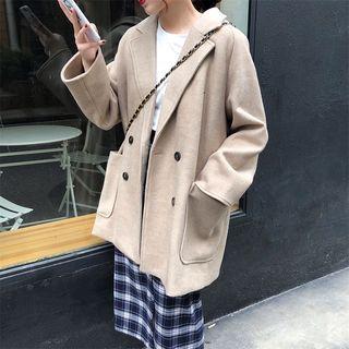 Double Breasted Coat Almond - One Size