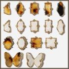 Amber Glass Nail Art Decoration