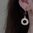 Hoop Drop Earring 1 Pair - Off-white - One Size