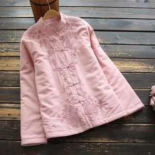 Frog-button Embroidered Jacket