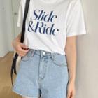 Slide & Ride Letter T-shirt