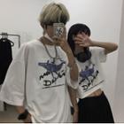 Couple Matching Whale Printed Short-sleeve T-shirt