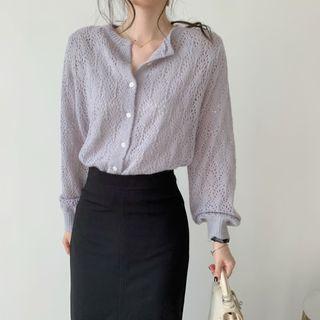 Button-up Crochet Cardigan